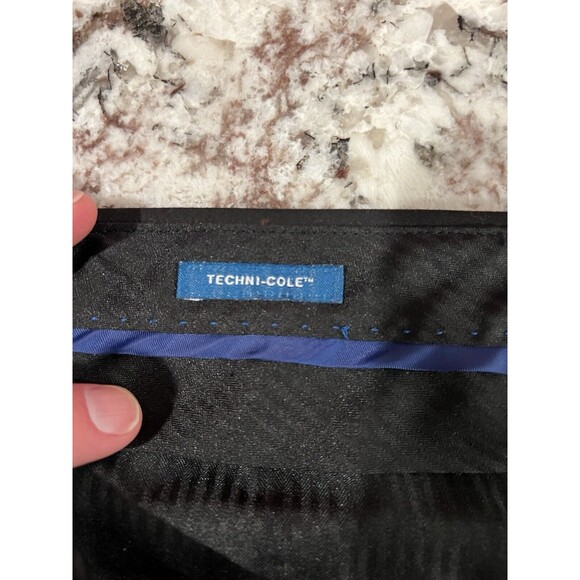 Kenneth Cole Reaction Men's Size 36/30 Modern Fit Stretch Trouser Black - Picture 8 of 9